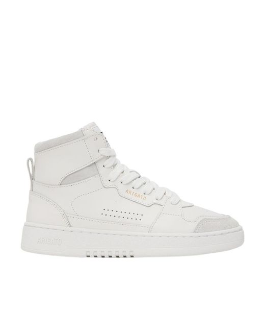 Axel Arigato White Dice Round Head High Top Casual Shoes