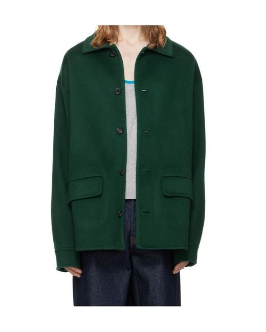 Marni Green Long-Sleeved Casual Jacket for men