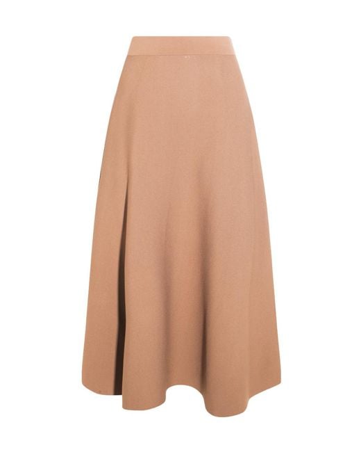 Max Mara Natural Lazio Midi Skirt