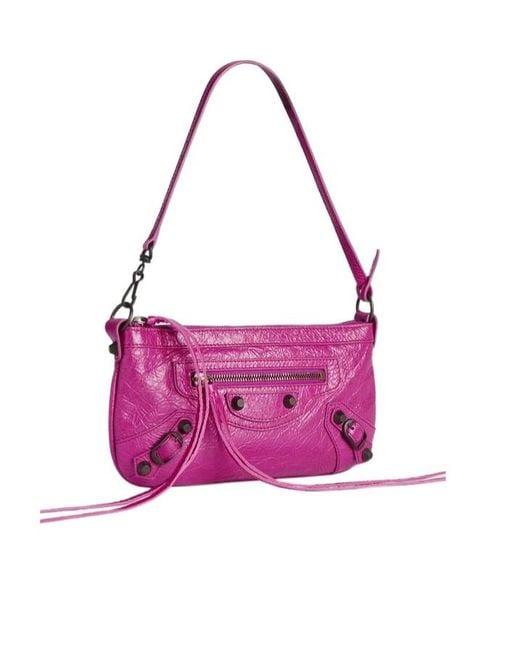 Balenciaga Pink Le City Zip Shoulder Bag