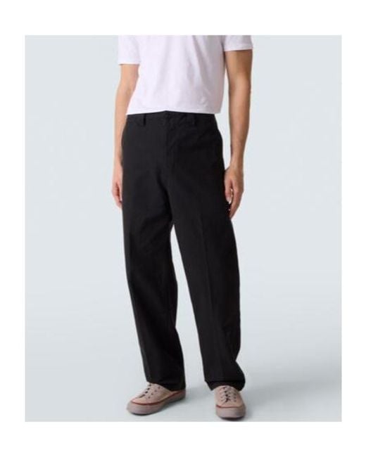 Visvim Black High-Rise Cotton Chinos for men
