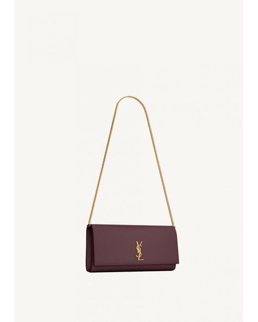 Saint Laurent Purple Kate Clutch