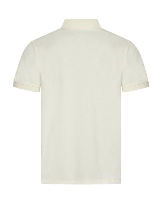 Polo Ralph Lauren White Short-Sleeve Cotton Polo Shirt for men