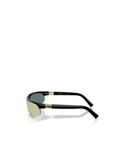 Miu Miu Pink Eyewear Wraparound Sunglasses