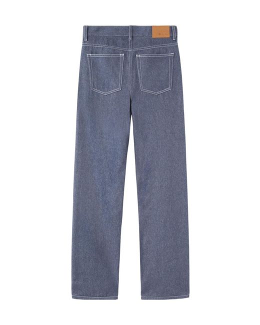 Loro Piana Blue Belt-Loop Jeans for men