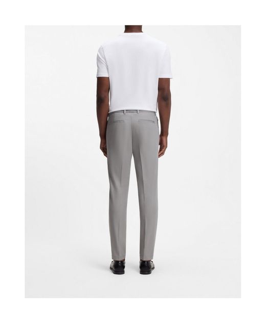 Boss Gray Belt Loop Casual Pants for men