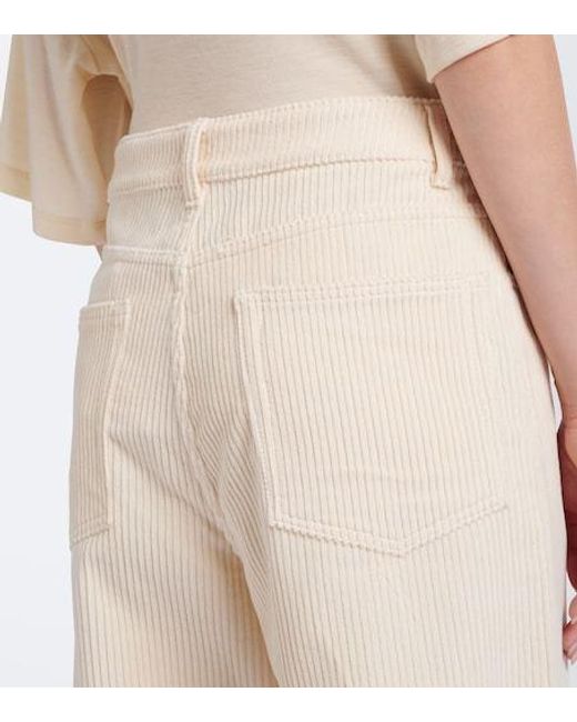 Rohe White Bruun Cotton Corduroy Straight Pants