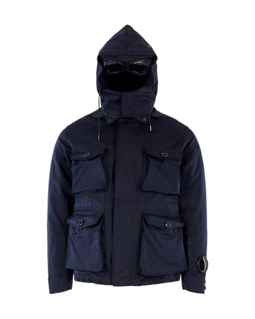 C P Company Blue Mille Micro Jacket for men
