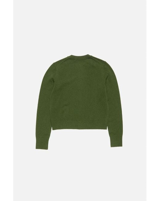 Acne Green Buttoned Cardigan
