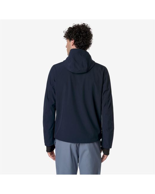 K-Way Blue Jacko Waterproof Short Jacket for men