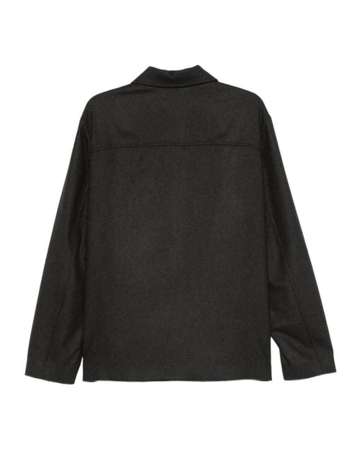 A.P.C. Black Long Sleeve Shirt for men