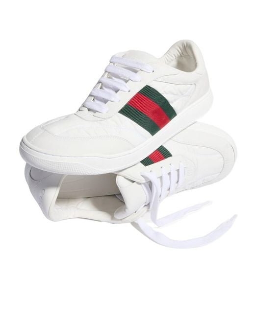 Gucci White Screener Sneaker for men
