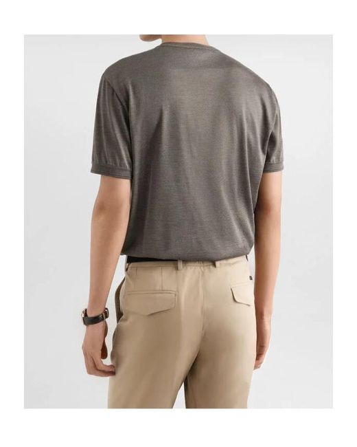 Dolce & Gabbana Gray Short-Sleeved T-Shirt for men