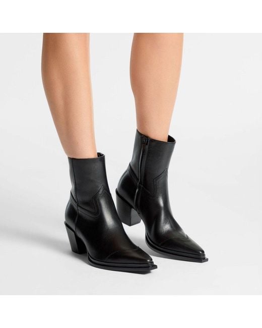 Jimmy Choo Black Cece 60 Leather Ankle Boots