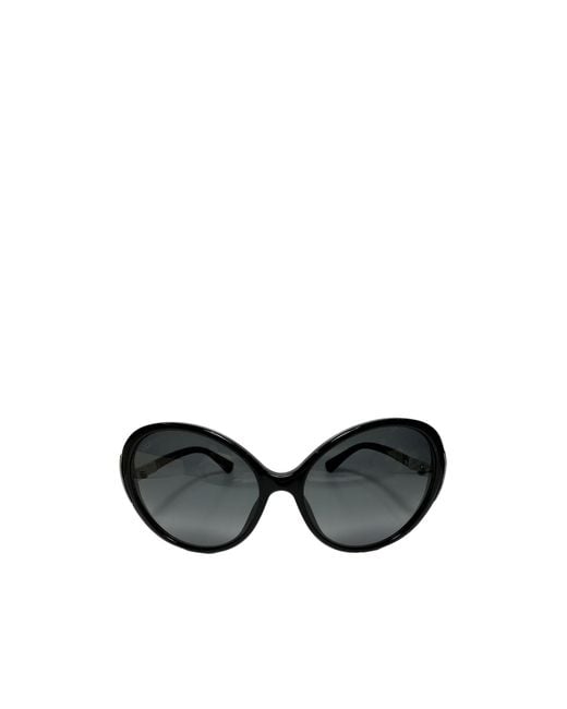 Tod's Black Round Logo Sunglasses for men