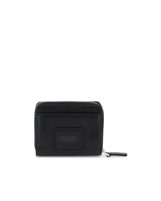 Marc Jacobs Black Logo Printed Zipped Mini Compact Wallet