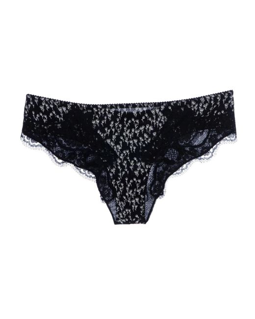 Dolce & Gabbana Black Floral Print Briefs