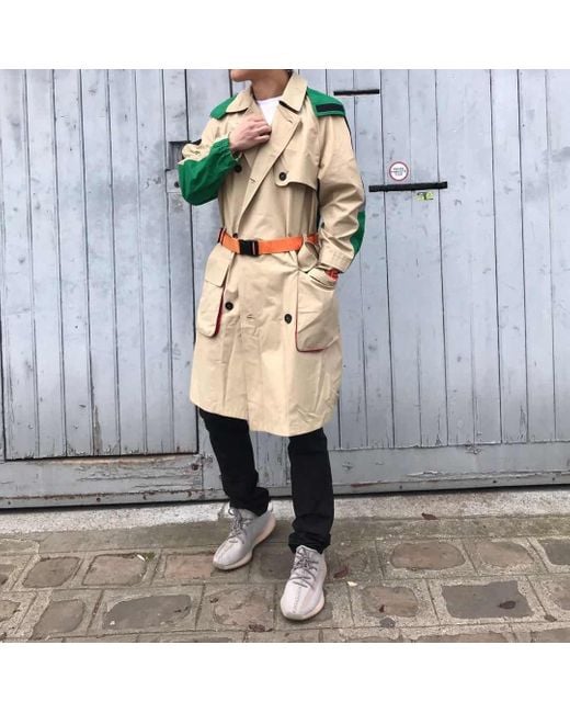 Heron Preston Blue Color Matching Classic Windbreaker for men