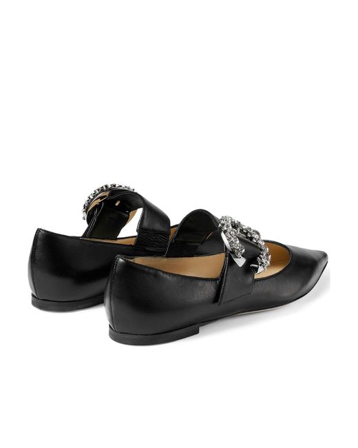Jimmy Choo Black Melva Ballerinas