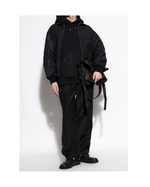 Comme des Garçons Black Decorative Button Trousers for men
