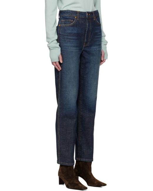 Khaite Blue Abigail Stretch Jeans