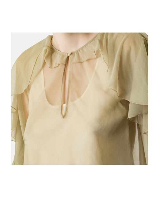 Forte_forte Natural Layered-Design Blouse