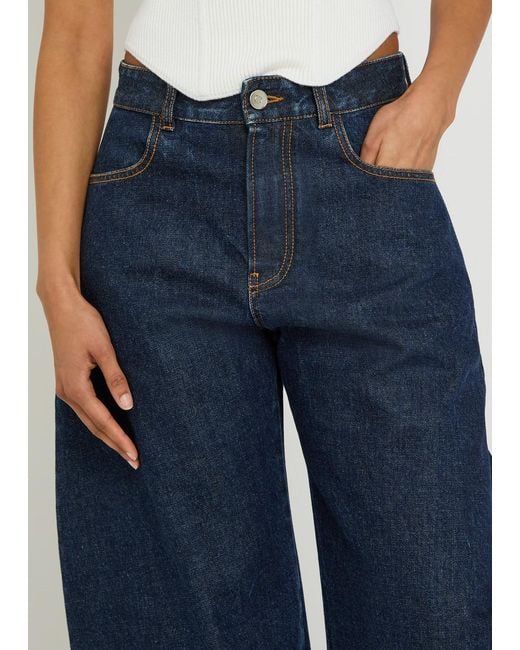 Alaïa Blue Mid-Rise Jeans