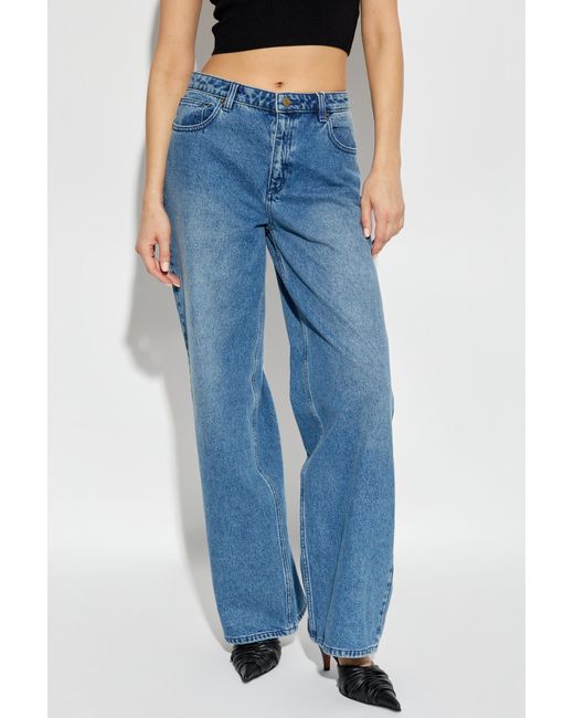 Michael Kors Blue Wide-Leg Jeans