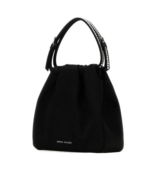 AMINA MUADDI Black Double-Handle Handbag