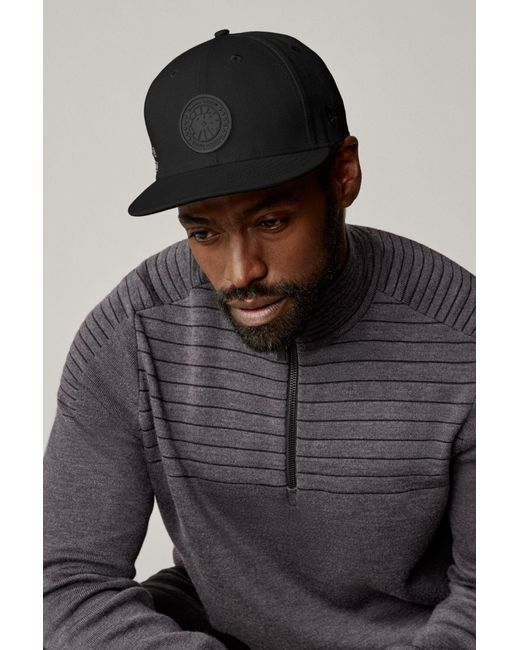Canada Goose Black Core Classic Logo-Patch Detail Baseball Cap for men