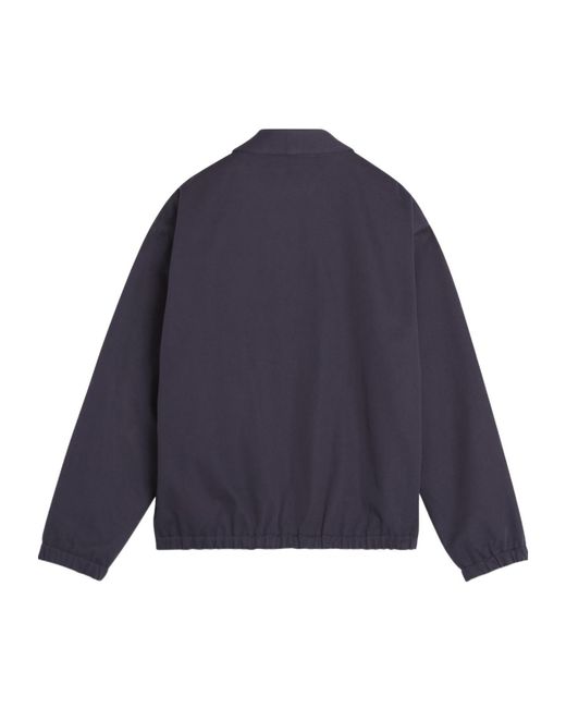 Maison Kitsuné Blue Maison Kitsuné Elasticated Zipped Blouson for men