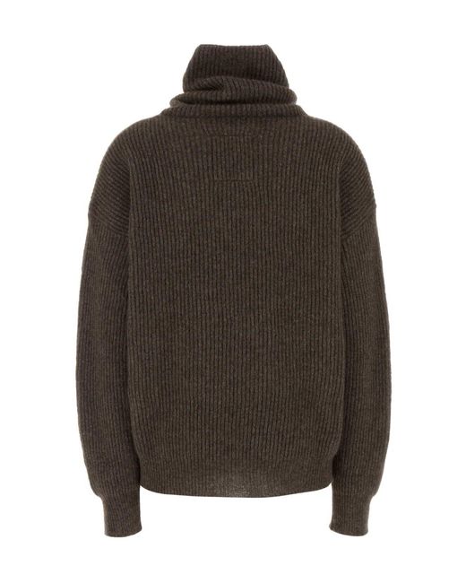 Uma Wang Brown Turtleneck Sweater