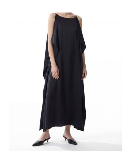 The Row Black Kilo Draped Dress