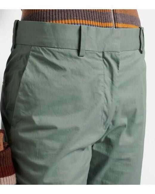 Acne Gray Cotton Twill Wide-Leg Pants