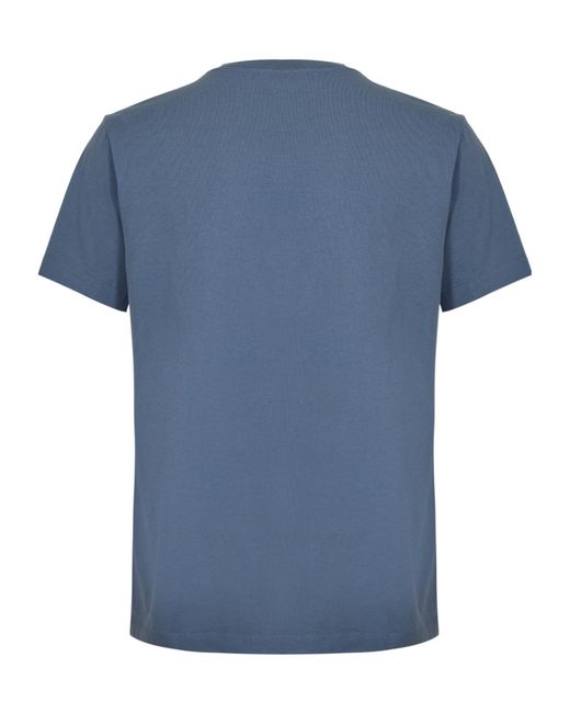 Canada Goose Blue Simple Cotton T-Shirt for men
