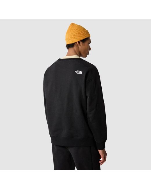 The North Face Black Logo Patch Crewneck Sweatshirt for men