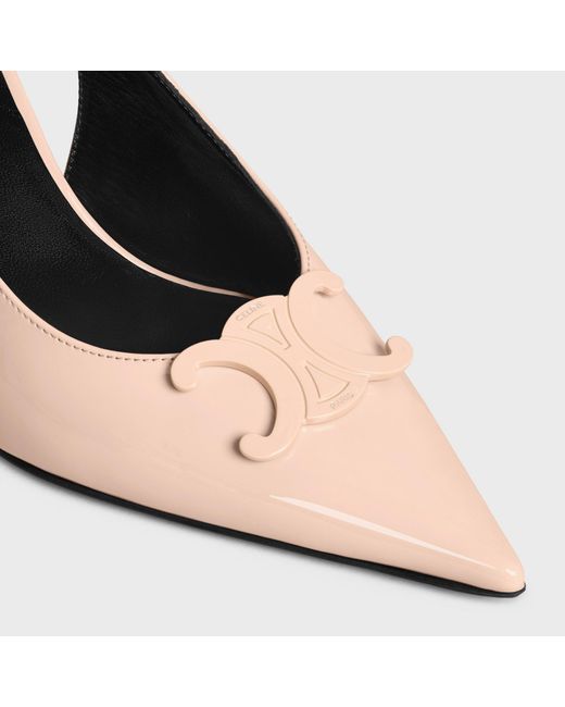 Céline Natural Pointed Toe High Heel Sandals