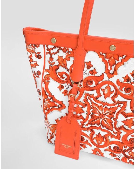 Dolce & Gabbana Red Atene Shopping Bag
