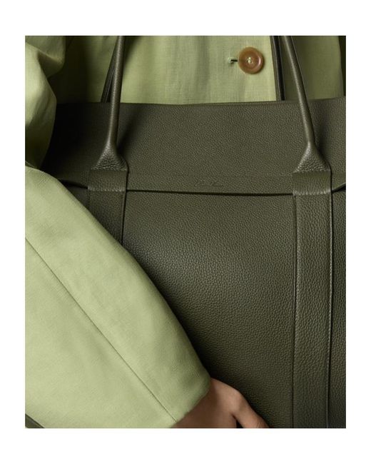 Loro Piana Green Ghiera Shopper Large