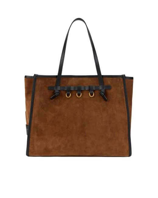 Gianni Chiarini Brown Double-Handle Tote Bag