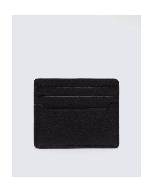 Brioni Black Logo Cardholder Wallet for men