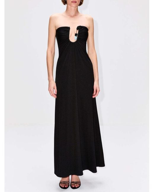 Christopher Esber Black Off-Shoulder Dress