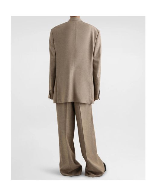 Dolce & Gabbana Brown Belted Wide-Leg Pants