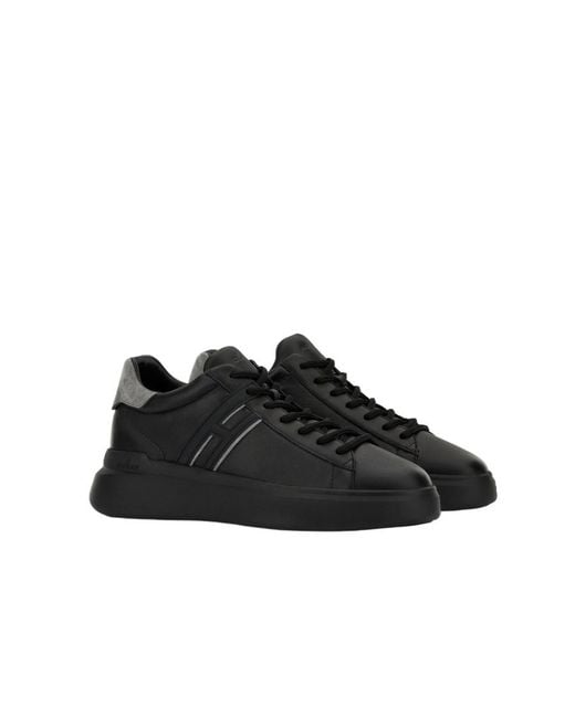 Hogan Black H580 Lace-Up Sneakers for men