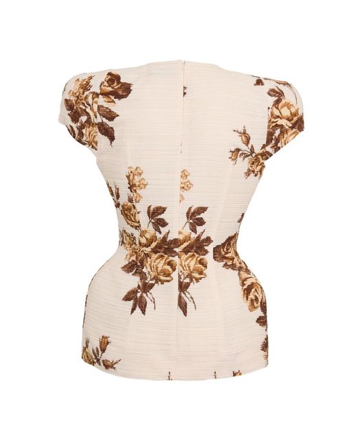 Magda Butrym Natural Short Sleeve Blouse