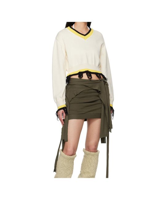 OTTOLINGER White V-Neck Sweater