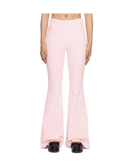 Alexander Wang Pink Mid-Rise Flared Pants