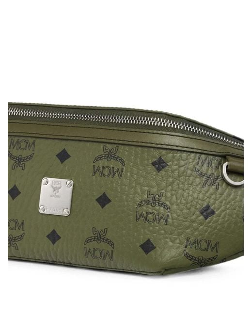 MCM Green Fursten Vi Belt Medium Bags for men