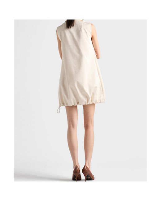 Prada Natural Chino Mini-Dress
