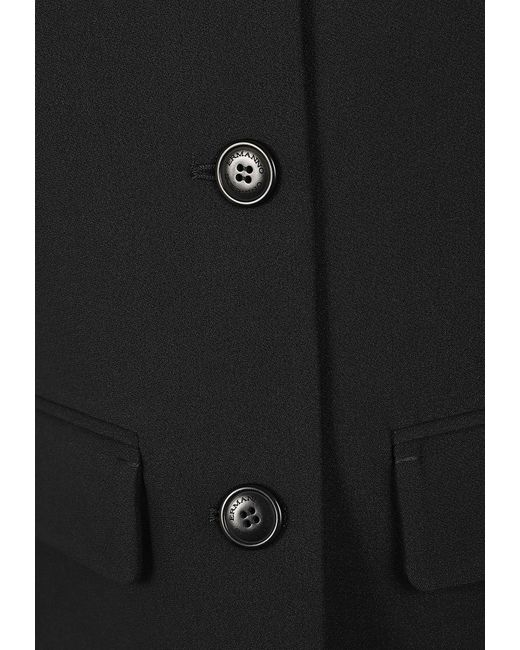 Ermanno Scervino Black Cropped Single-Breasted Jacket